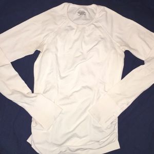 White Athleta long sleeve